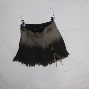 Stylish Black and Tan Women's Skirt